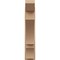 Ekena Millwork 7 1/2-in W x 26-in D x 38-in H Balboa Slat Rough Cedar Woodgrain TimberThane Outlooker, Primed Tan OUTUR075X26X38BOA24RCPR - alternate 6